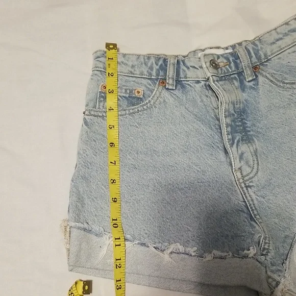 NWT Zara Denim Shorts Women's Size 4 Color Light Blue - Picture 3 of 10